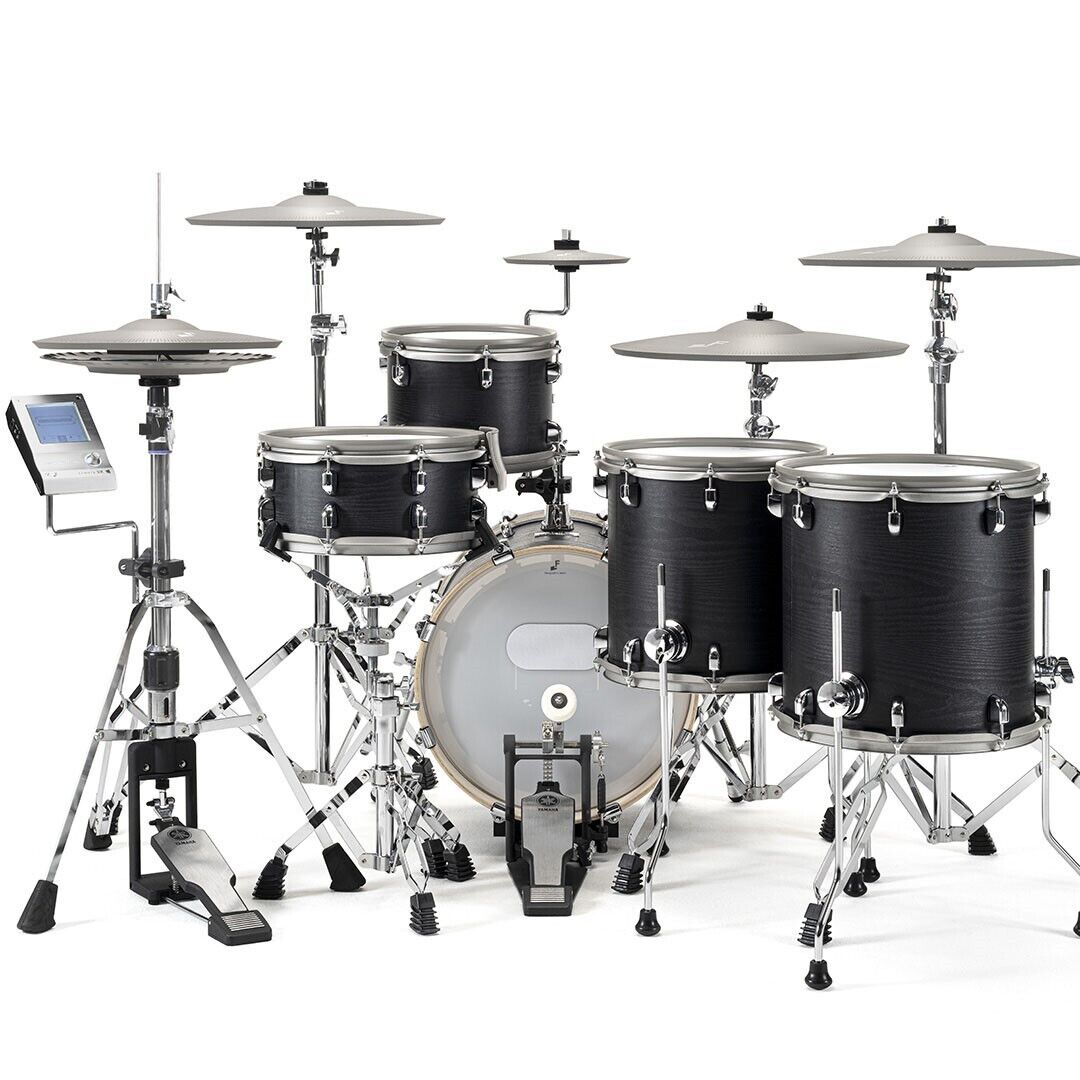 EFNOTE EFNOTE5X 5-Piece Acoustic Designed Electronic Drum Set – Black Oak 1
