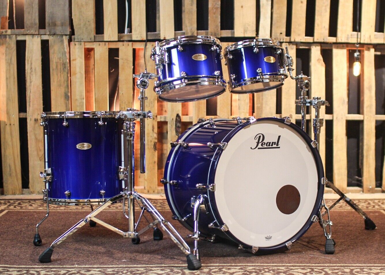 Pearl Reference One Kobalt Blue Fade Metallic Lacquer Drum Set – 22,10,12,16 1