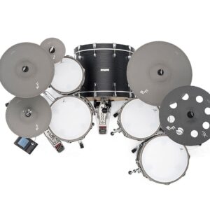EFNOTE EFNOTE7X 5-Piece Acoustic Designed Electronic Drum Set - Black Oak - Image 2