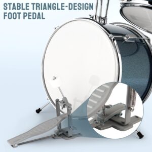 Ktaxon 3- 5 Piece Junior Drum Set, Beginner Drum Kit School Band DIY-Starter - Image 4