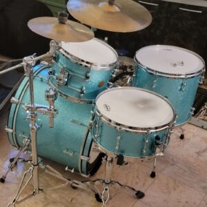 Gretsch New Classic Maple 2012 Limited Reserve 4pc Shell Pack Turquoise Sparkle! - Image 2