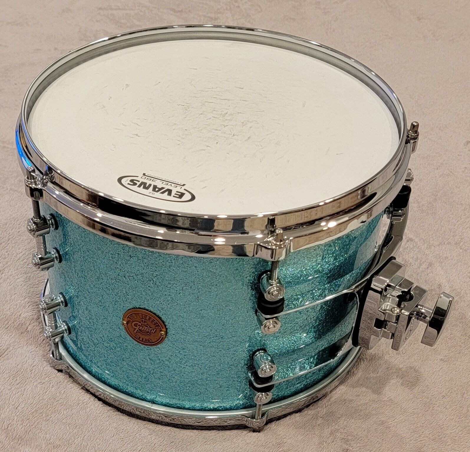 Gretsch New Classic Maple 2012 Limited Reserve 4pc Shell Pack Turquoise Sparkle! 3