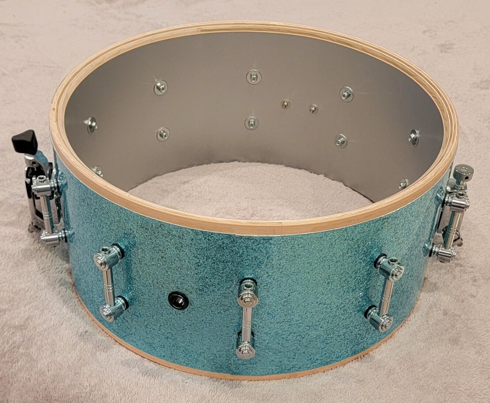 Gretsch New Classic Maple 2012 Limited Reserve 4pc Shell Pack Turquoise Sparkle! 9
