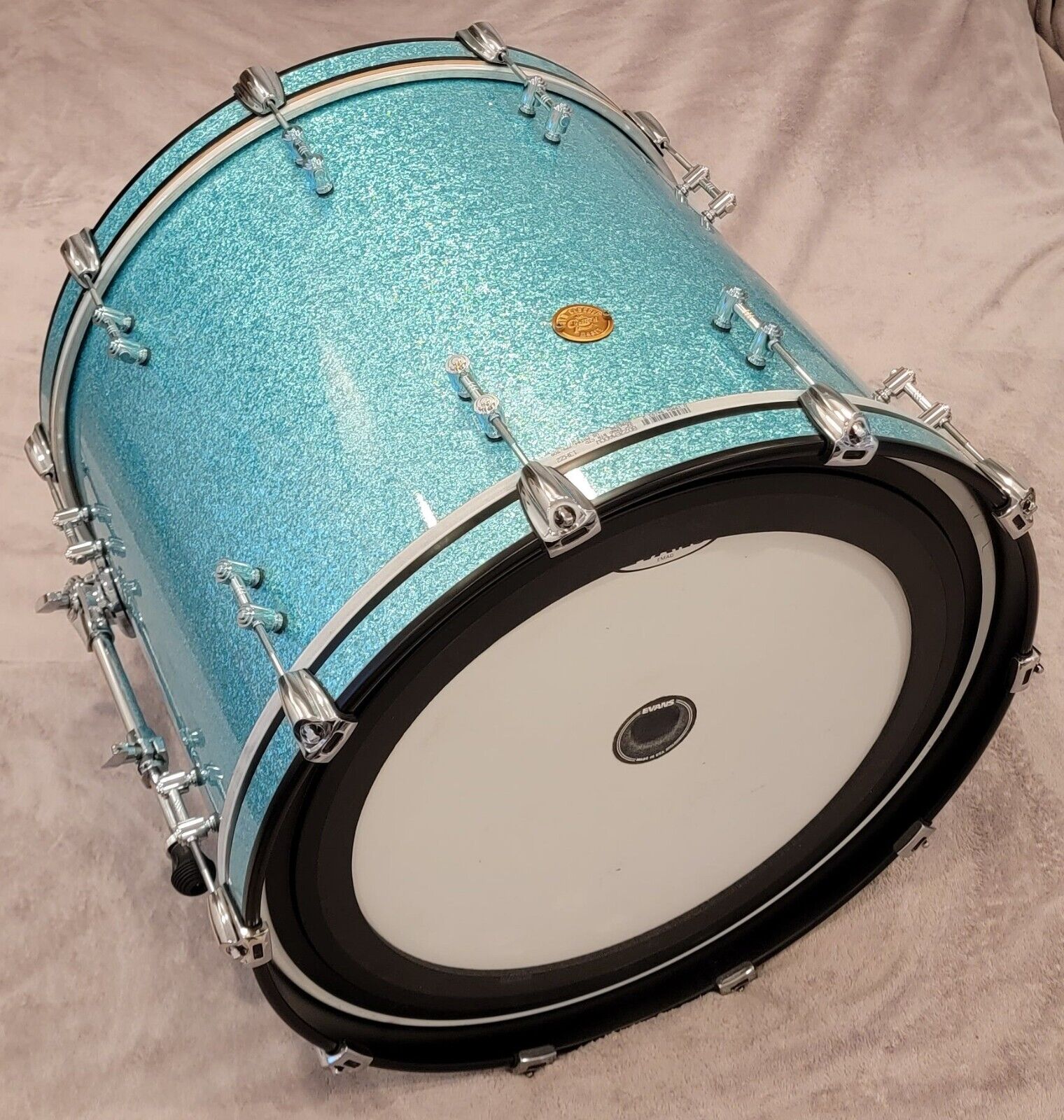 Gretsch New Classic Maple 2012 Limited Reserve 4pc Shell Pack Turquoise Sparkle! 11