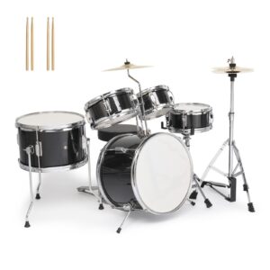 Ktaxon 5-Piece 14" x 10" Junior Drum Percussion Kit for Child DIY Starter - Image 1