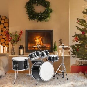 Ktaxon 5-Piece 14" x 10" Junior Drum Percussion Kit for Child DIY Starter - Image 2