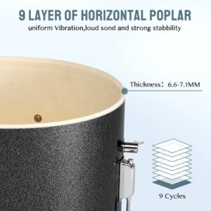 Ktaxon 5-Piece 14" x 10" Junior Drum Percussion Kit for Child DIY Starter - Image 6
