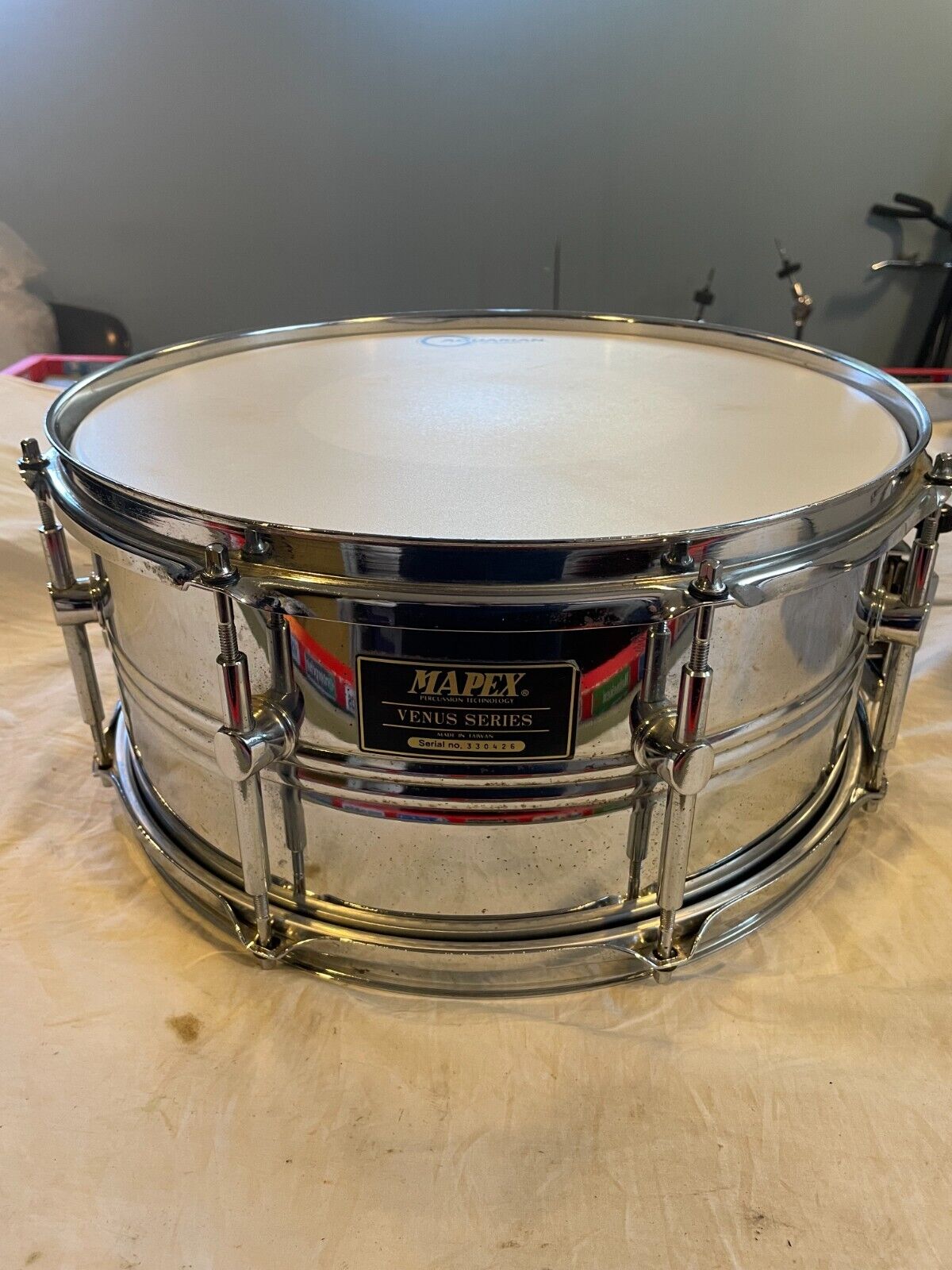 Vintage MAPEX Venus Series Steel Snare Drum 14″ x 6″ 1