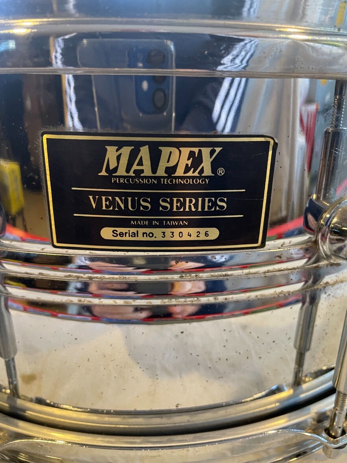 Vintage MAPEX Venus Series Steel Snare Drum 14″ x 6″ 2