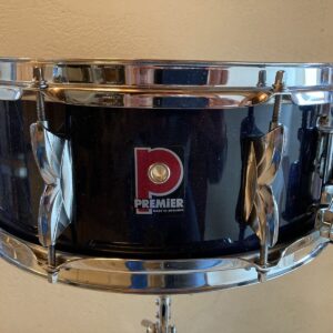 Premier 5X14 Snare Drum - Excellent Condition - Navy Blue Lacquer - Image 1