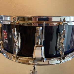 Premier 5X14 Snare Drum - Excellent Condition - Navy Blue Lacquer - Image 2