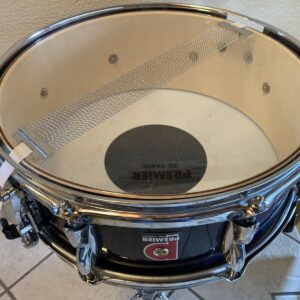 Premier 5X14 Snare Drum - Excellent Condition - Navy Blue Lacquer - Image 5
