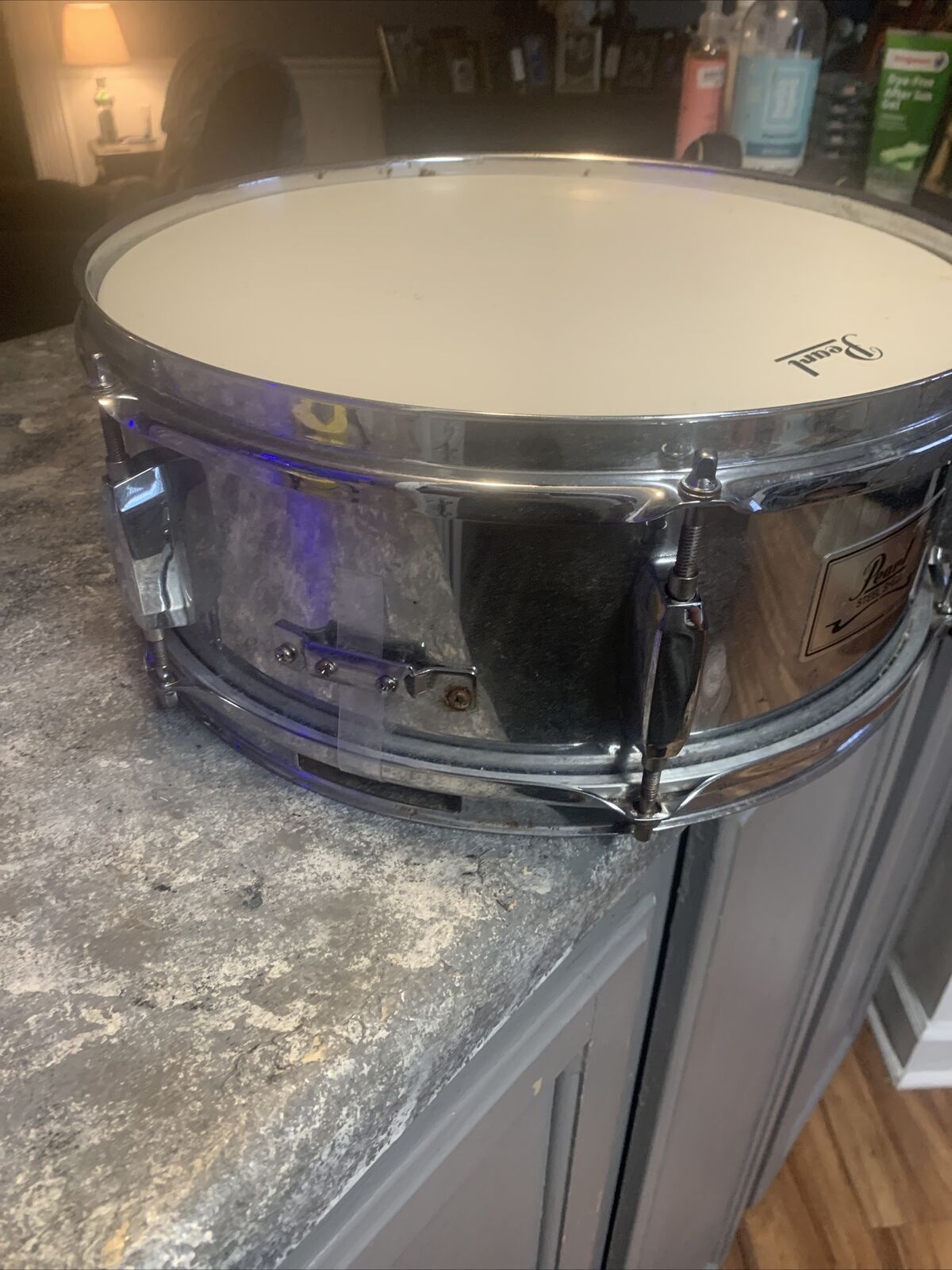 Pearl 13.5″ X 6 Snare Drum SS Steel Shell Sounds Great 8