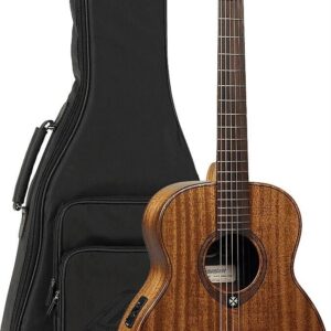 Lag TRAVEL-KAE Massive Khaya Top & Neck 6-String Acoustic-Electric Guitar w/Case - Image 1