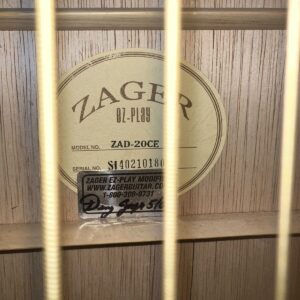 ZAGER ez-play ACOUSTIC GUITAR, (ZAD-20CE) - Image 13