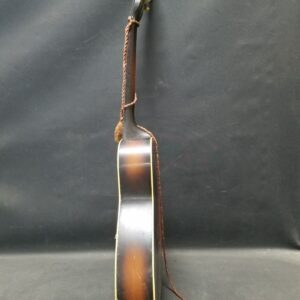 Vintage Black Brown 6 String 19 Frets Archtop Hollow Body Acoustic Guitar - Image 2