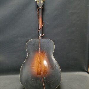 Vintage Black Brown 6 String 19 Frets Archtop Hollow Body Acoustic Guitar - Image 3