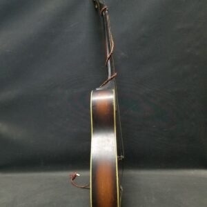 Vintage Black Brown 6 String 19 Frets Archtop Hollow Body Acoustic Guitar - Image 4