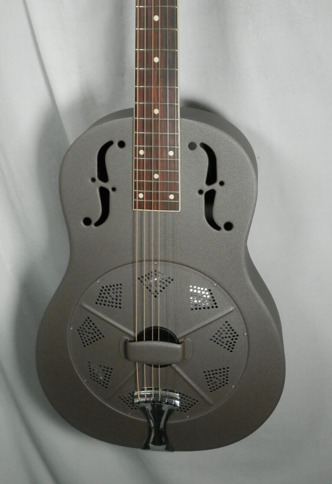 National Delphi Resonator Acoustic Guitar with case used Taupe Finish 10
