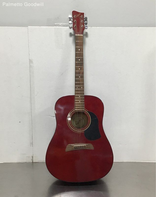 First Act MG431 Dark Maroon Acoustic Guitar 41″ (Needs to be Re-strung) 1