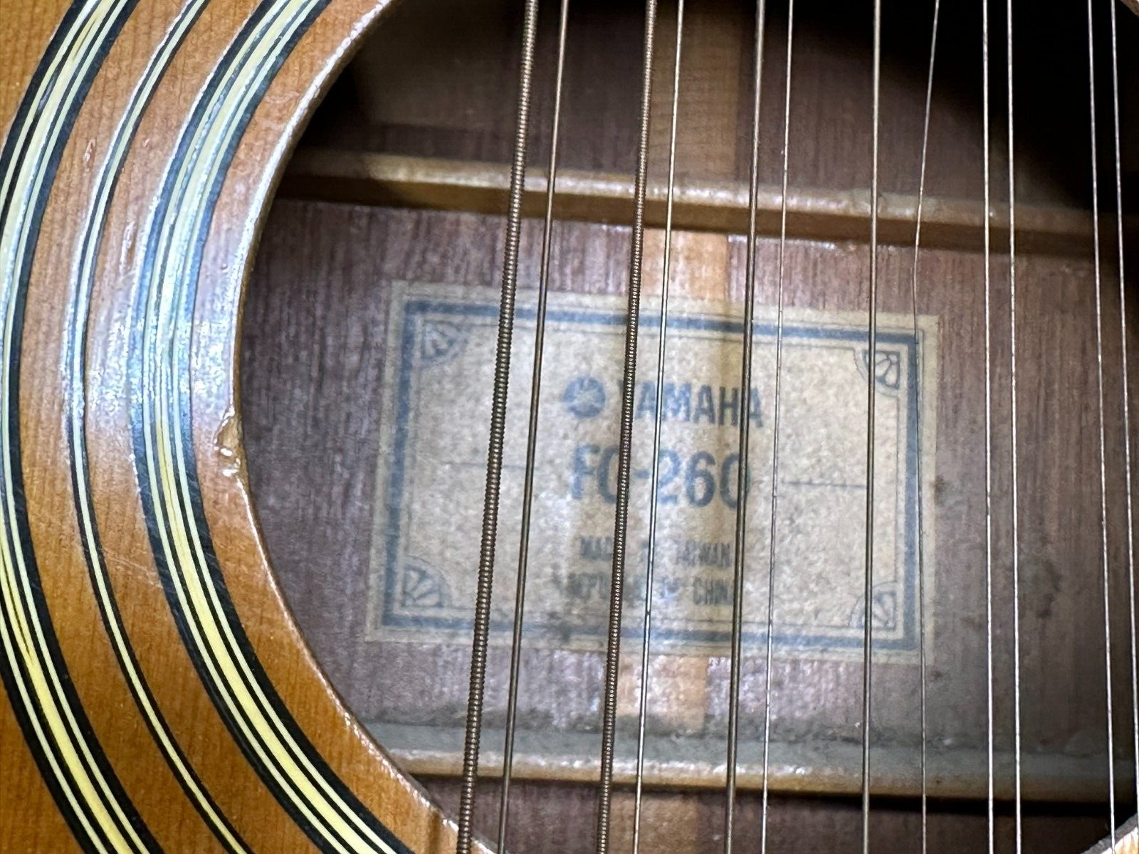 Yamaha FG260 12 String Acoustic Guitar *(LOCAL PICKUP)* 16