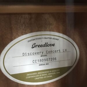 Breedlove Acoustic Guitar - Discovery Concert LH - Image 3