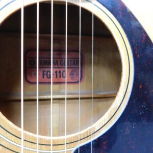 Yamaha FG-110 Red Label Steel String Acoustic Guitar - Natural - Image 9