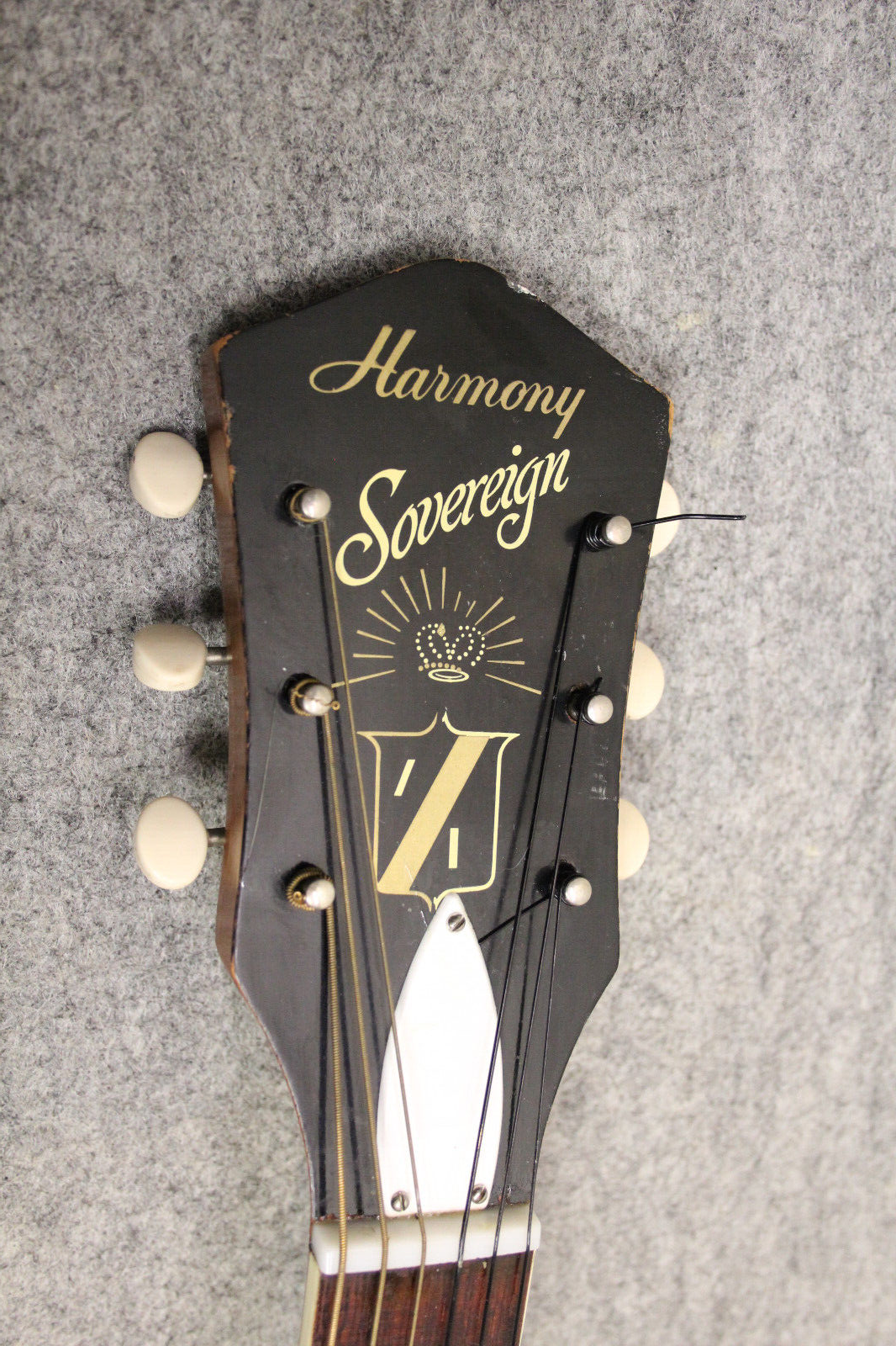 vintage Harmony Sovereign H1203 Acoustic Guitar solid top 12