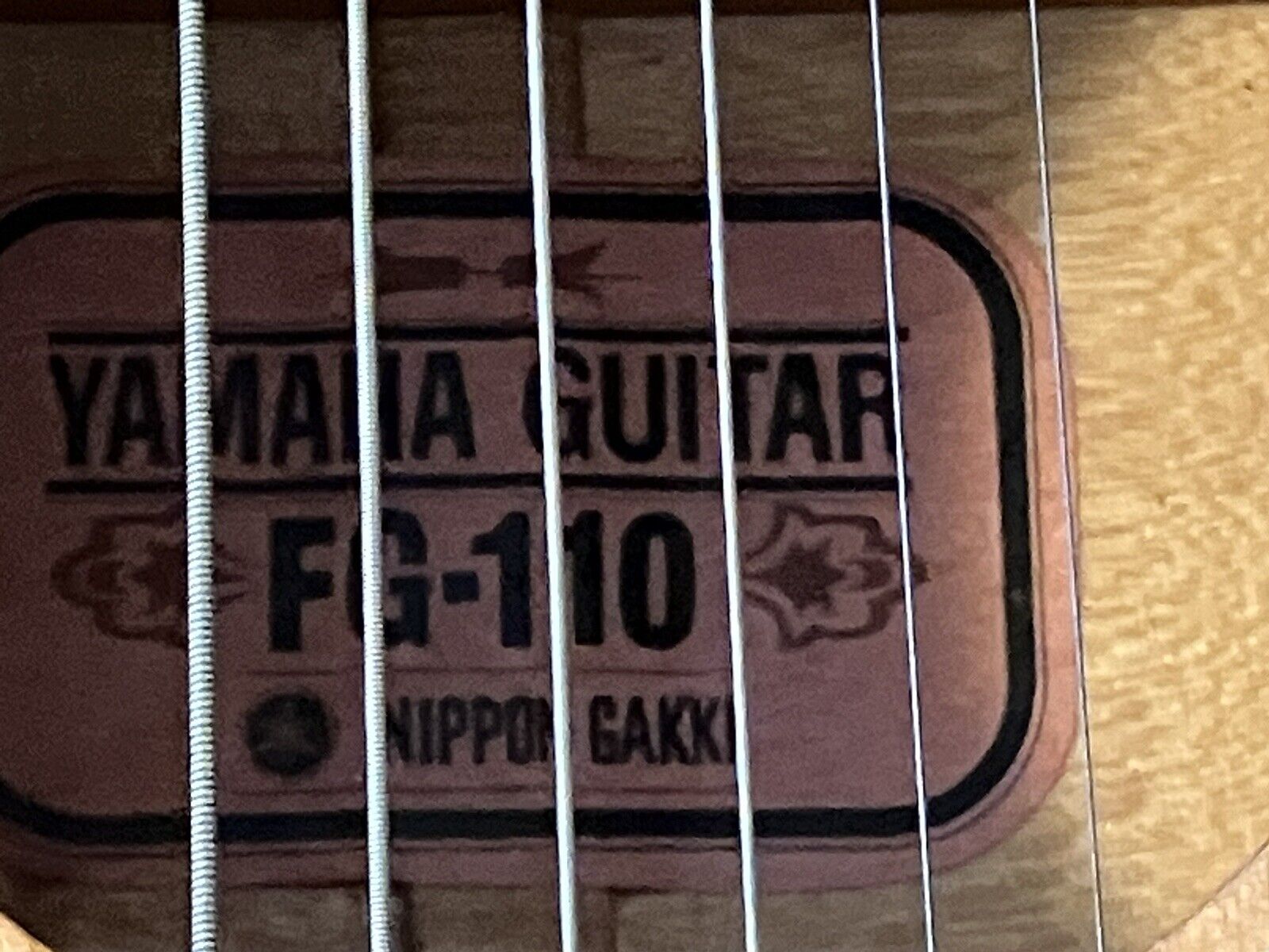 Yamaha 🎸 FG-110 Vintage 1969 Acoustic Guitar Nippon Gakki Red Label 8