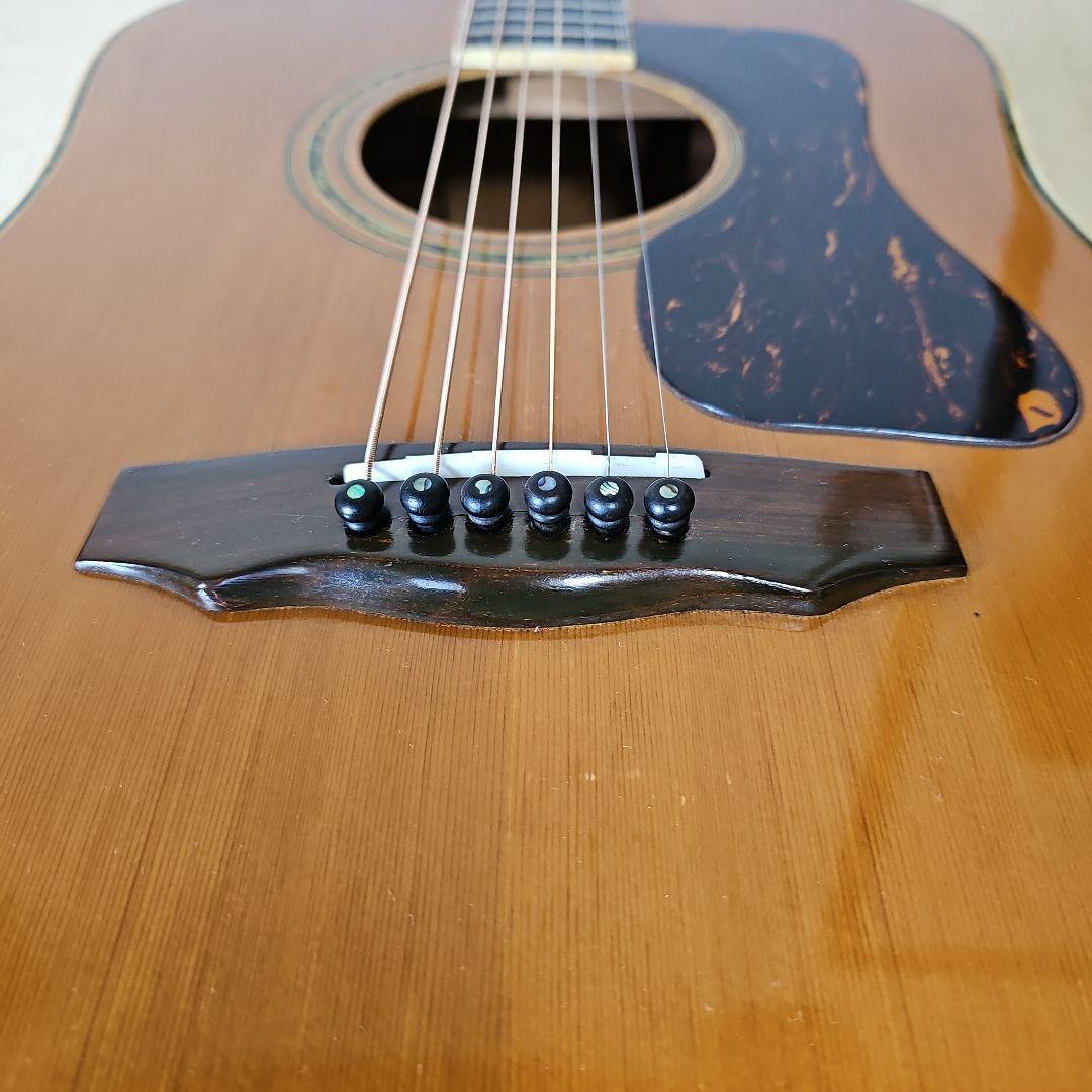 Tomson Gw-380 Guild1976 Acoustic Guitar With Hard Case 3