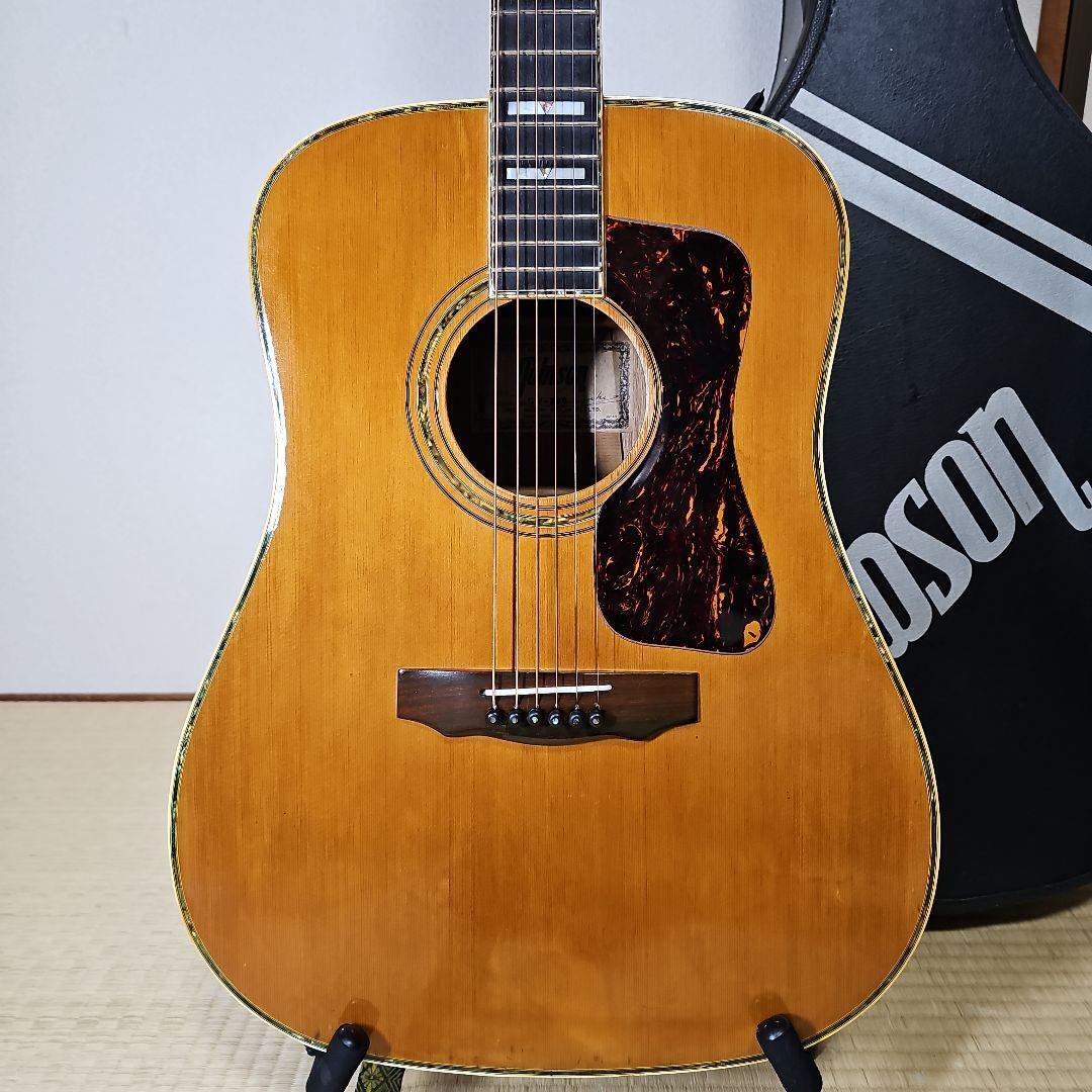 Tomson Gw-380 Guild1976 Acoustic Guitar With Hard Case 4