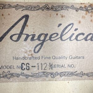 Angelica CG 112 3/4 1 Acoustic Guitar w Soft Case - Image 9