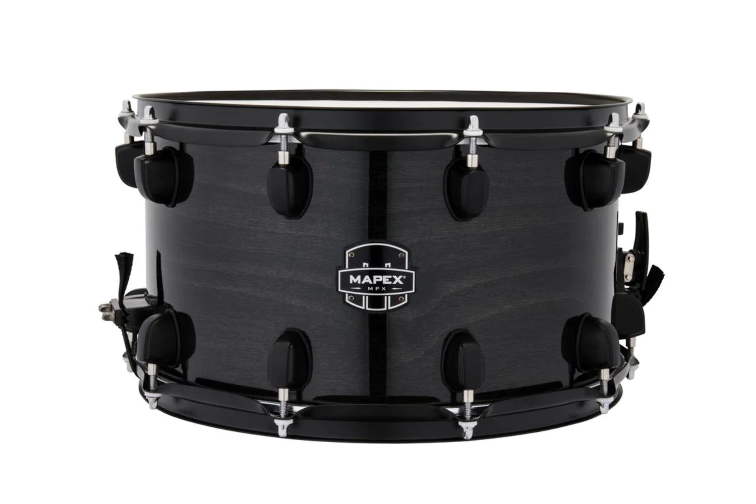 Mapex MPX Maple Snare Drum – 8 inch x 14 inch – Transparent Midnight Black 1
