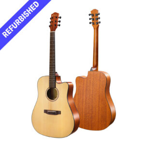 Donner DAG-1 Acoustic Guitar Full Size Mahogany Tone Wood With Gig Bag Strap - Image 1