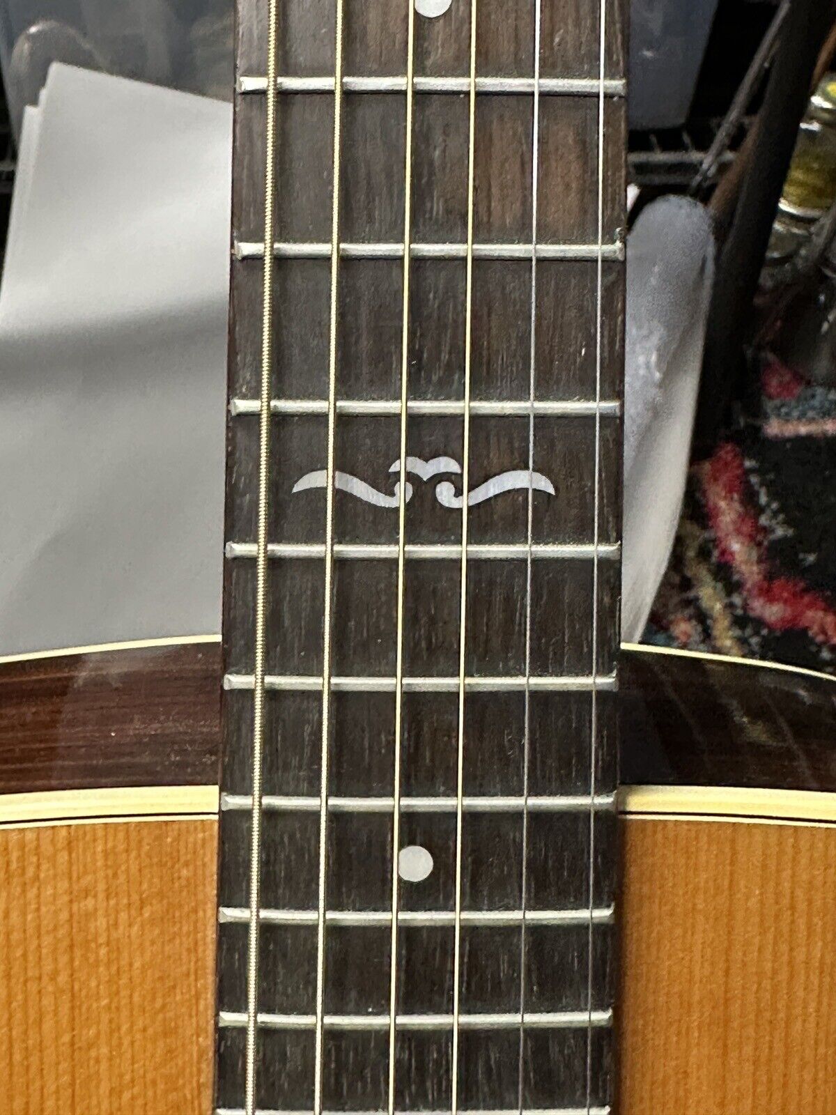 Vintage Alvarez 5227 Acoustic Guitar with Case 6