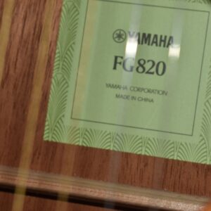 Yamaha FG820 Acoustic Guitar (8460F) - Image 6